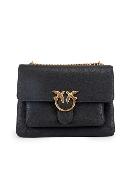 Borsa a spalla Love One Soft Big in pelle bottalata Nero PINKO | 104527 A29QZ99Q
